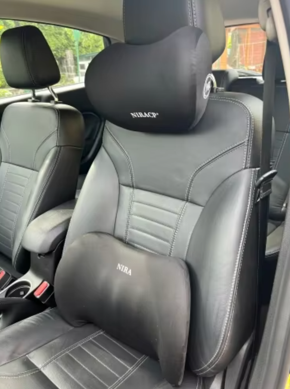 Dual Harmony™ Car Pillow For Headrest And Lumbar Support