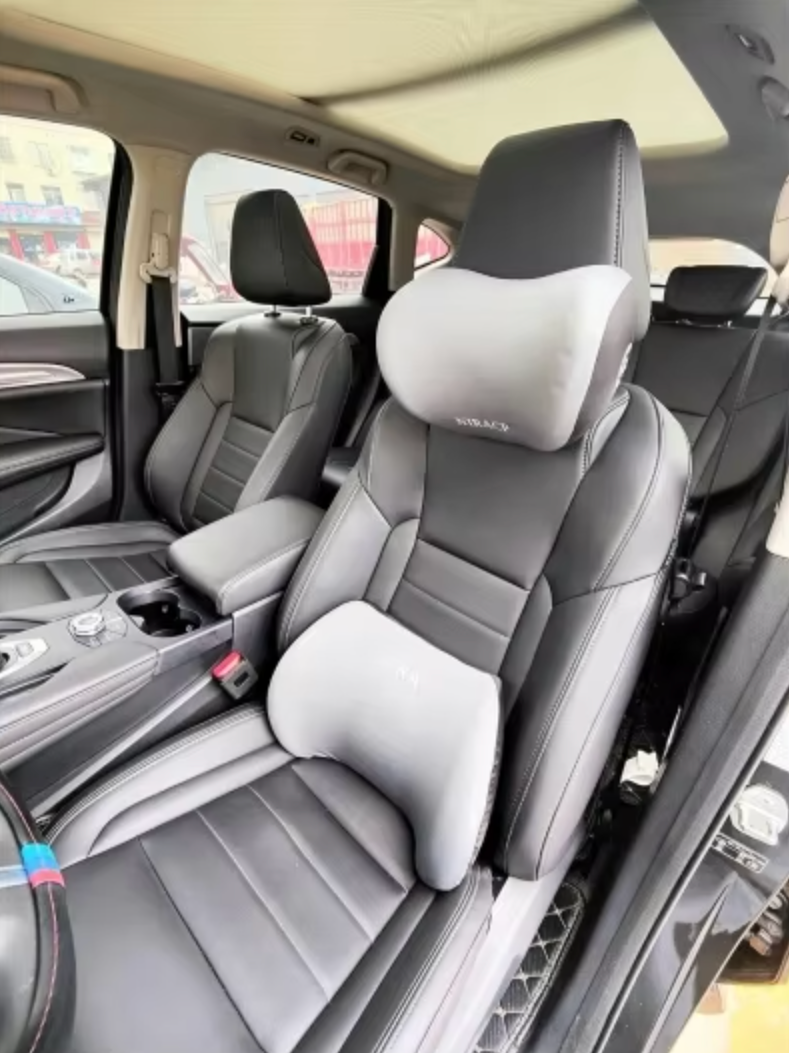 Dual Harmony™ Car Pillow For Headrest And Lumbar Support