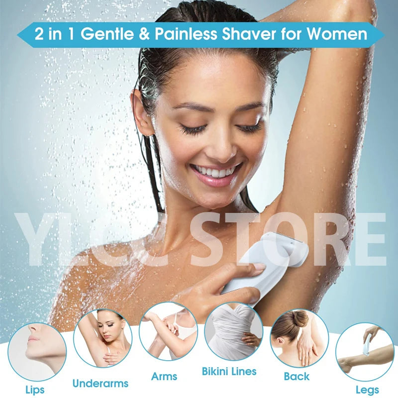 Dual Harmony™ Waterproof Electric Razor for Women 2 In 1