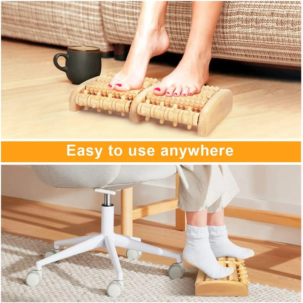 Dual Harmony™ Wooden Foot Roller