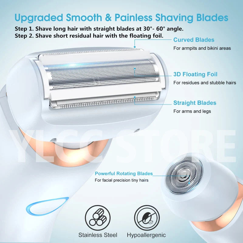 Dual Harmony™ Waterproof Electric Razor for Women 2 In 1